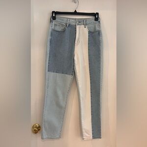 PacSun High Waisted Patched Jeans